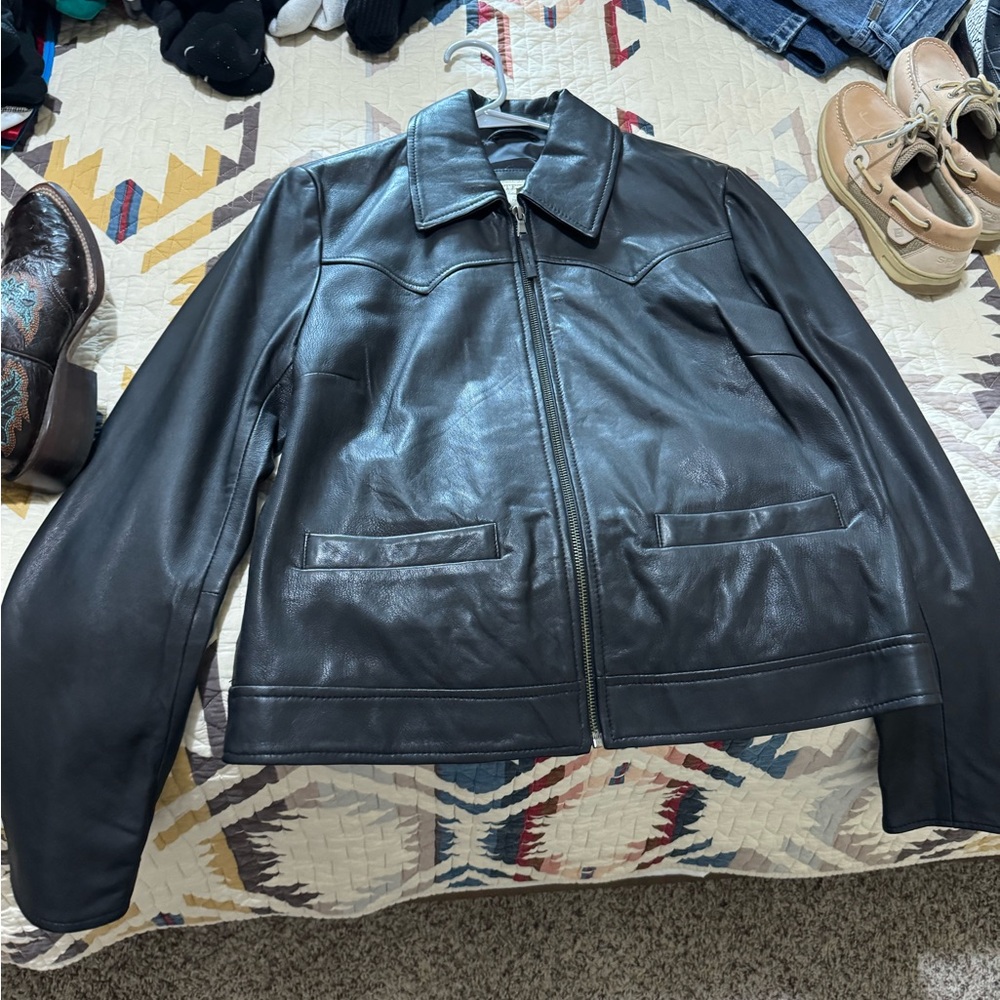 Women’s Black Leather Jacket